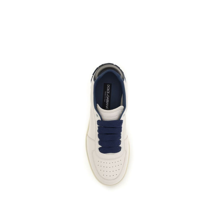 Dolce &amp; Gabbana Multicolor Calf Leather Bos Taurus Low Top Sneakers