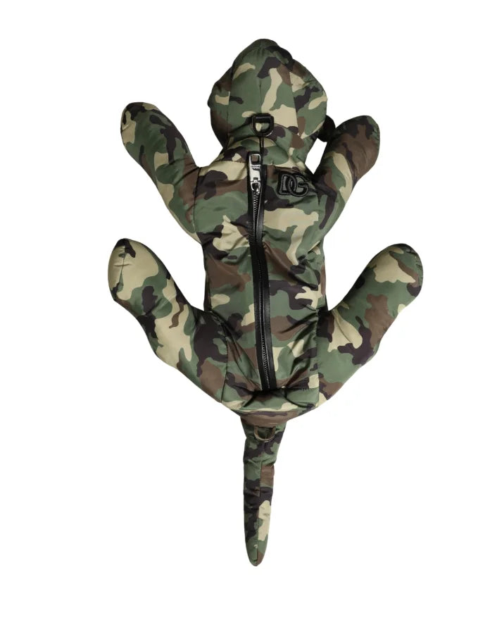 Dolce &amp; Gabbana Multicolor Camouflage Animal Silhouette Waist Borse Bag