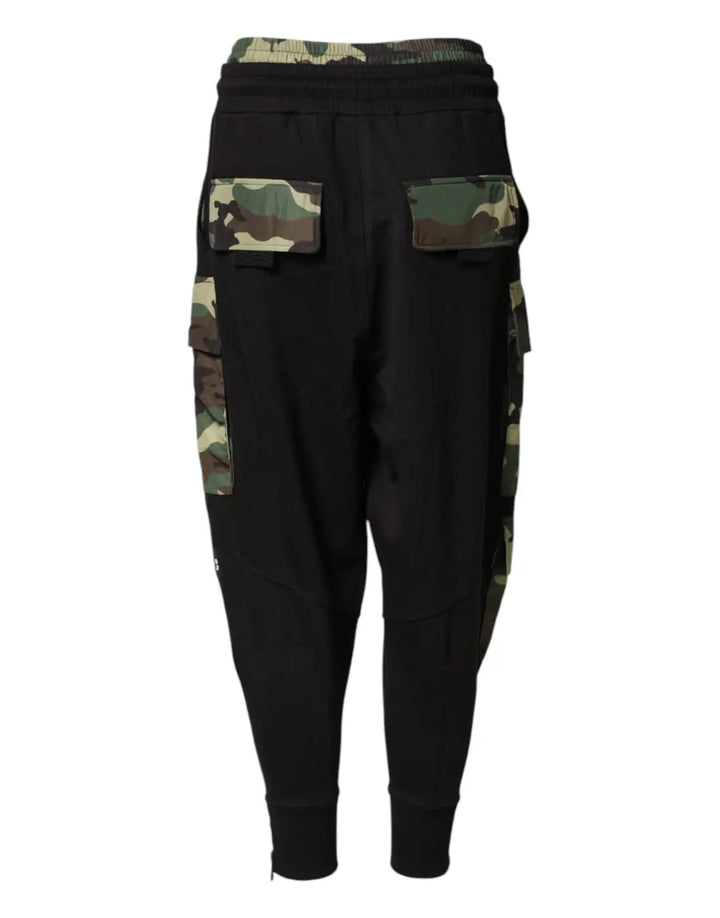 Dolce &amp; Gabbana Multicolor Camouflage Cargo Jogger Men Pants