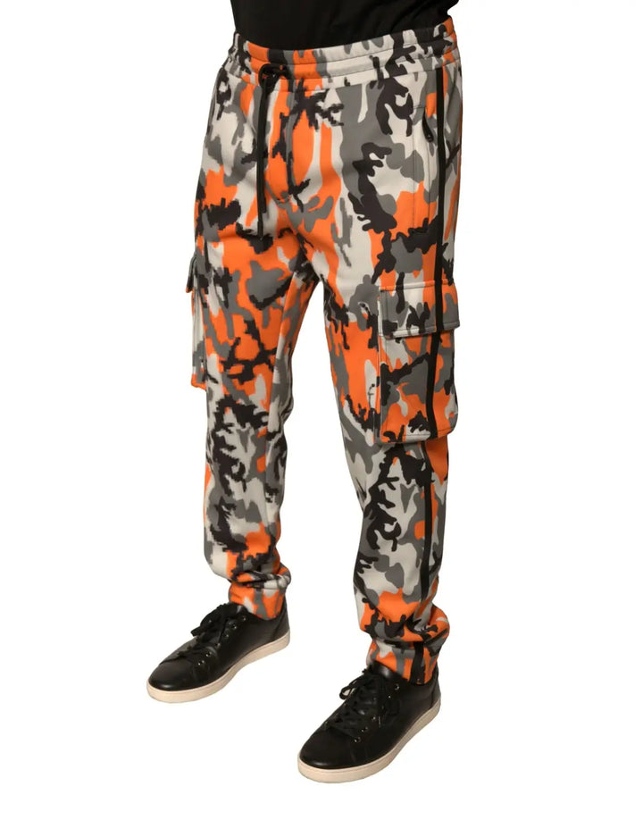 Dolce &amp; Gabbana Multicolor Camouflage Cargo Jogger Pants