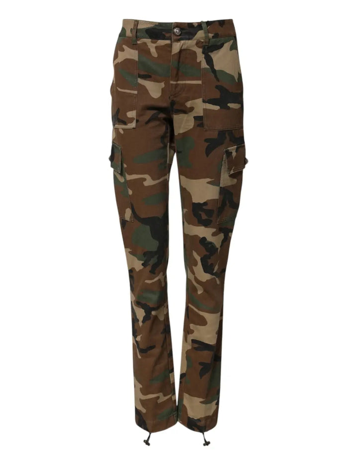 Dolce &amp; Gabbana Multicolor Camouflage Cargo Pants