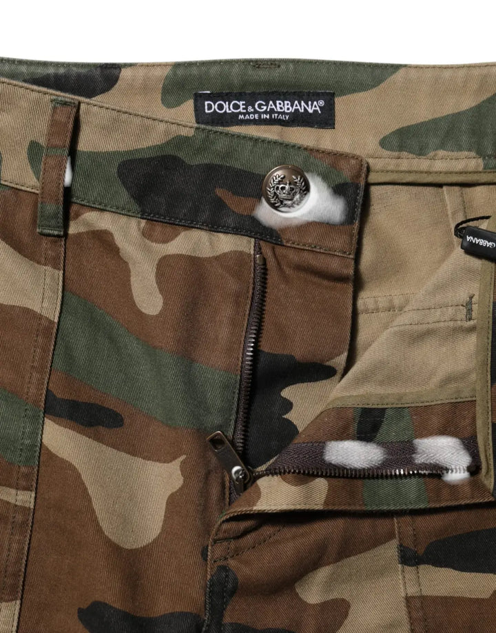 Dolce &amp; Gabbana Multicolor Camouflage Cargo Pants