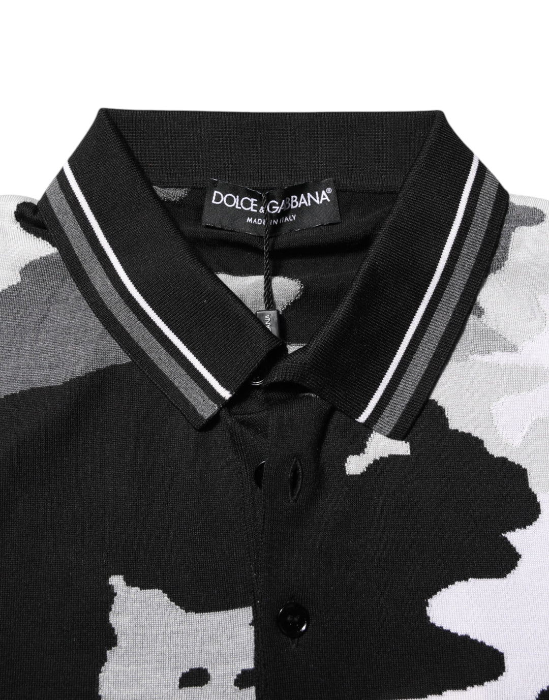 Dolce &amp; Gabbana Multicolor Camouflage Collared Polo T-shirt