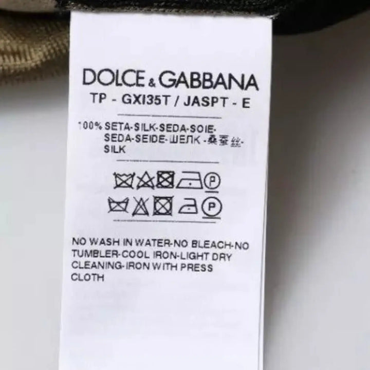 Dolce &amp; Gabbana Multicolor Camouflage Collared Polo T-shirt