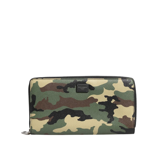 Dolce & Gabbana Multicolor Camouflage Continental Wallet for Men