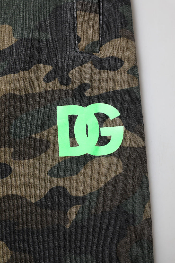 Dolce &amp; Gabbana Multicolor Camouflage Cotton Men Jogger Pants