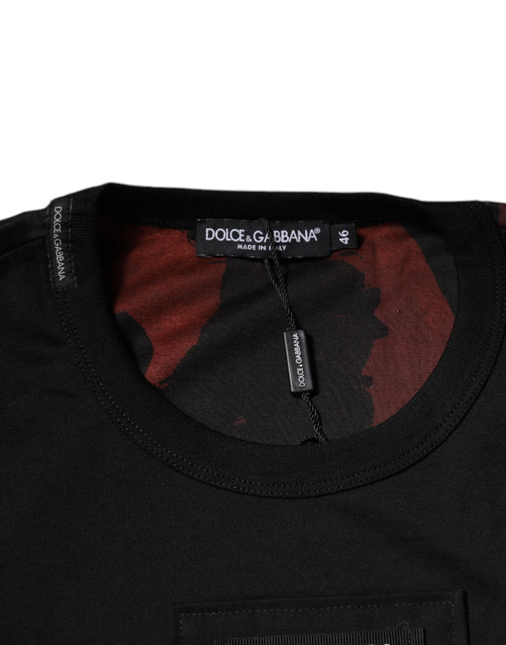 Dolce &amp; Gabbana Multicolor Camouflage Crew Neck T-shirt