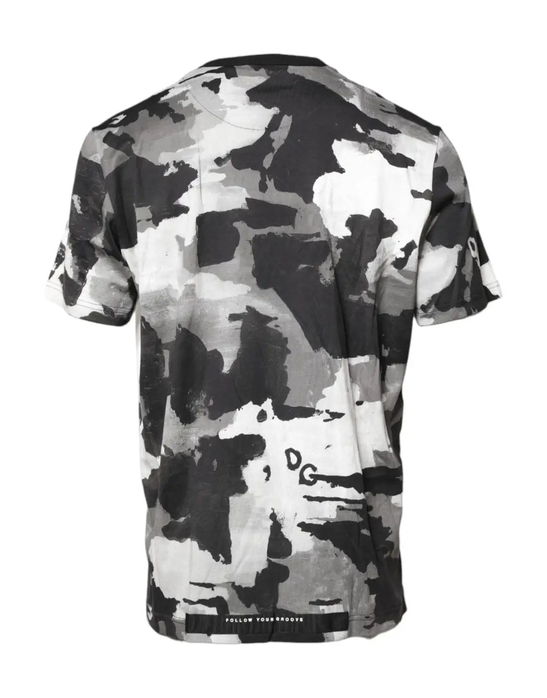 Dolce &amp; Gabbana Multicolor Camouflage Crew Neck T-shirt