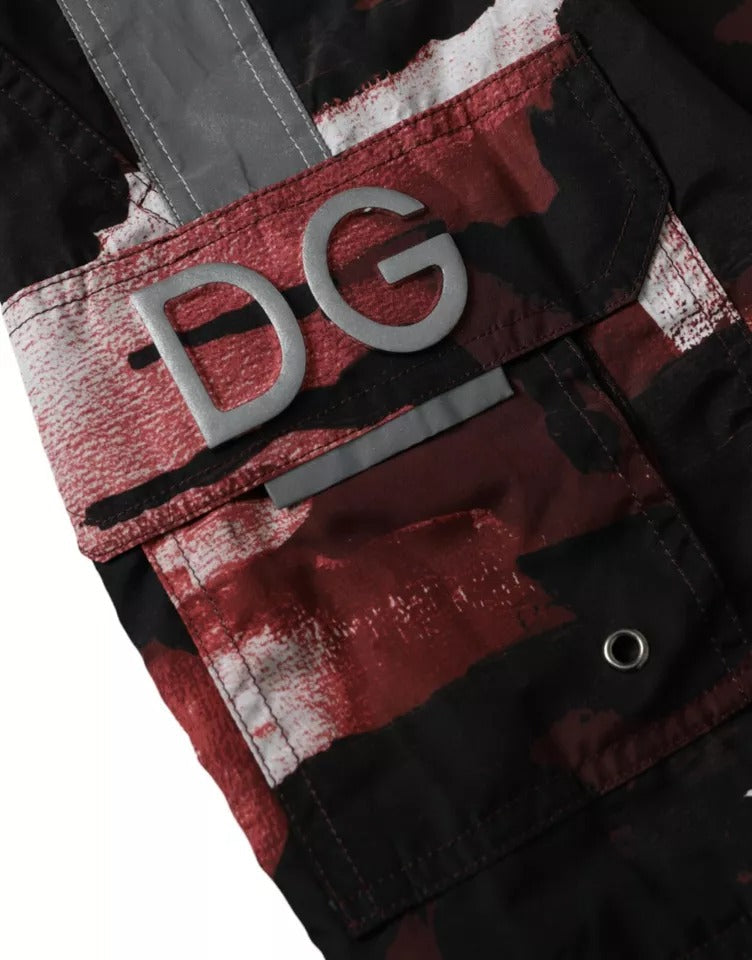 Dolce &amp; Gabbana Multicolor Camouflage Dg Logo Beachwear Shorts Swimwear