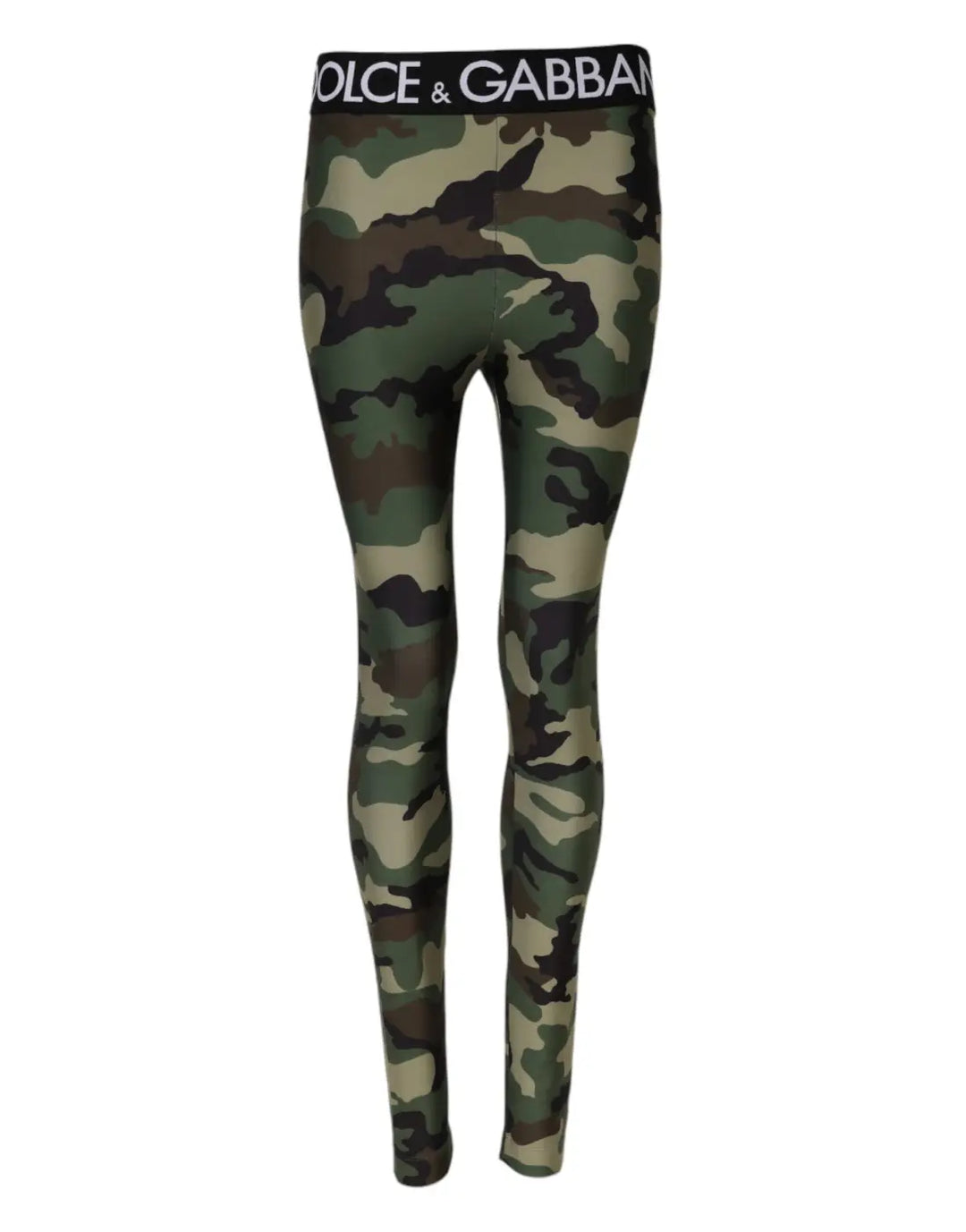 Dolce &amp; Gabbana Multicolor Camouflage DG Waist Leggings Pants