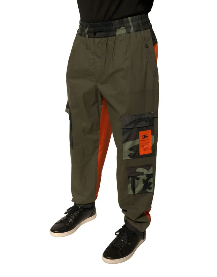 Dolce &amp; Gabbana Multicolor Camouflage Jogger Cargo Pants
