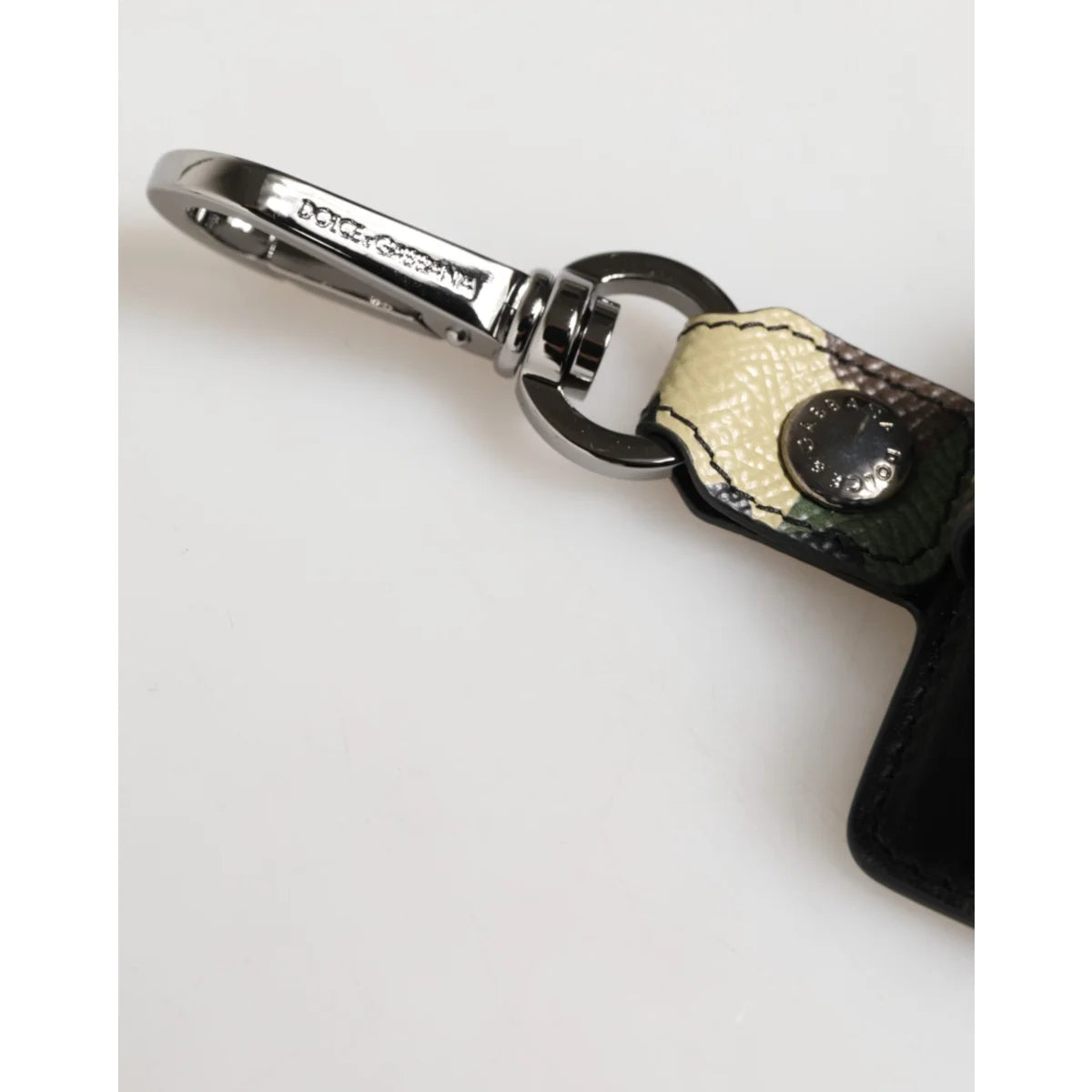 Dolce & Gabbana Multicolor Camouflage Leather Airpods Case