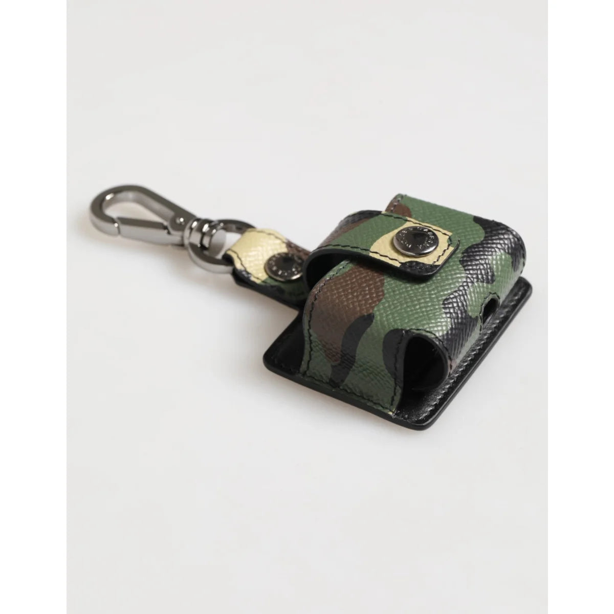 Dolce & Gabbana Multicolor Camouflage Leather Airpods Case