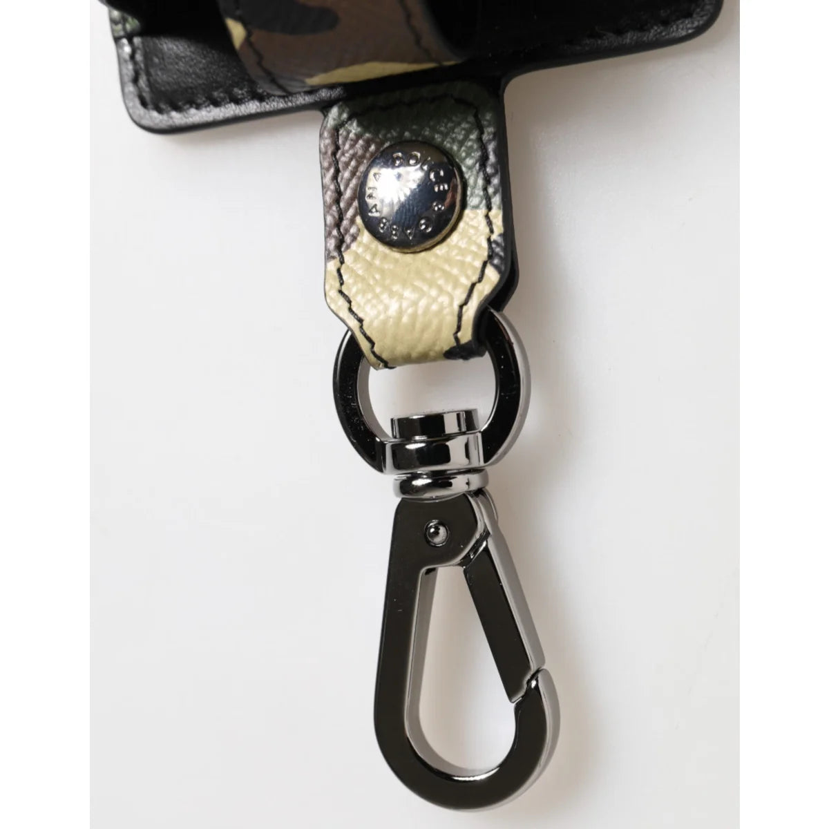 Dolce & Gabbana Multicolor Camouflage Leather Airpods Case