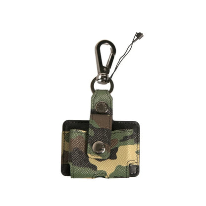 Dolce & Gabbana Multicolor Camouflage Leather Airpods Case