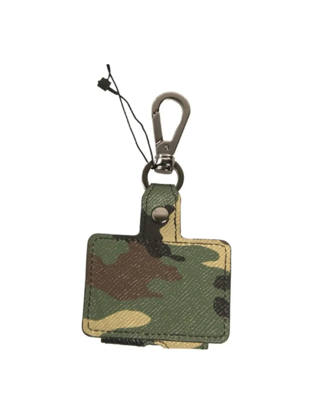 Dolce &amp; Gabbana Multicolor Camouflage Leather Metal Airpods Case