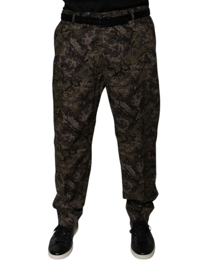 Dolce &amp; Gabbana Multicolor Camouflage Men Dress Pants