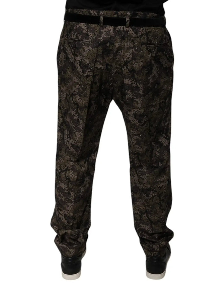 Dolce &amp; Gabbana Multicolor Camouflage Men Dress Pants