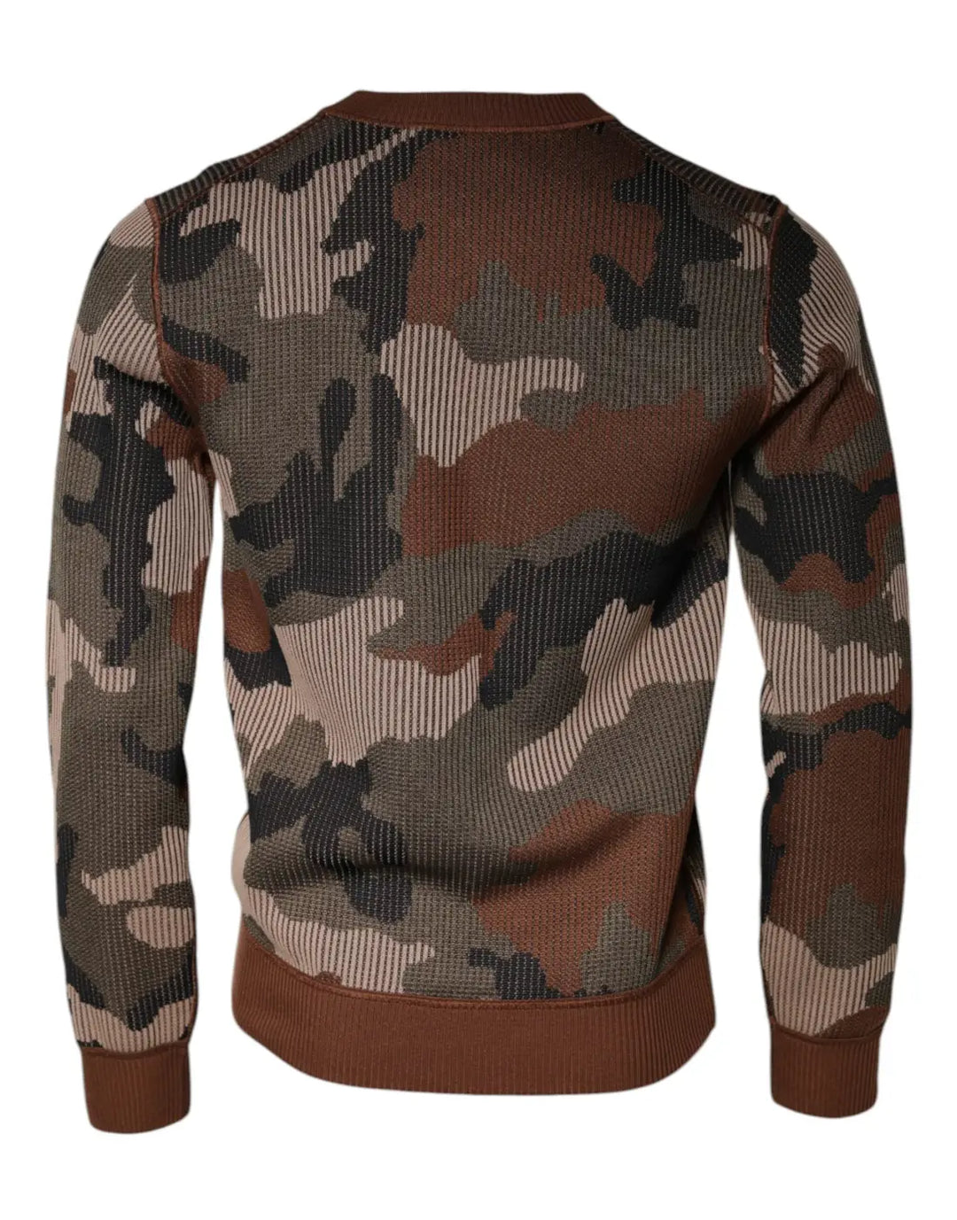 Dolce &amp; Gabbana Multicolor Camouflage Men Pullover Sweater