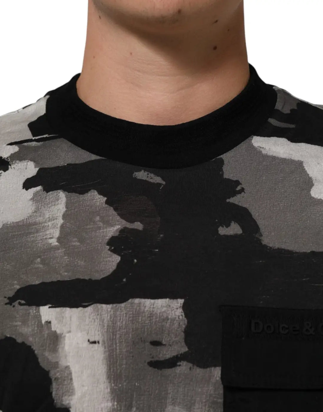 Dolce &amp; Gabbana Multicolor Camouflage Men Short Sleeves T-shirt