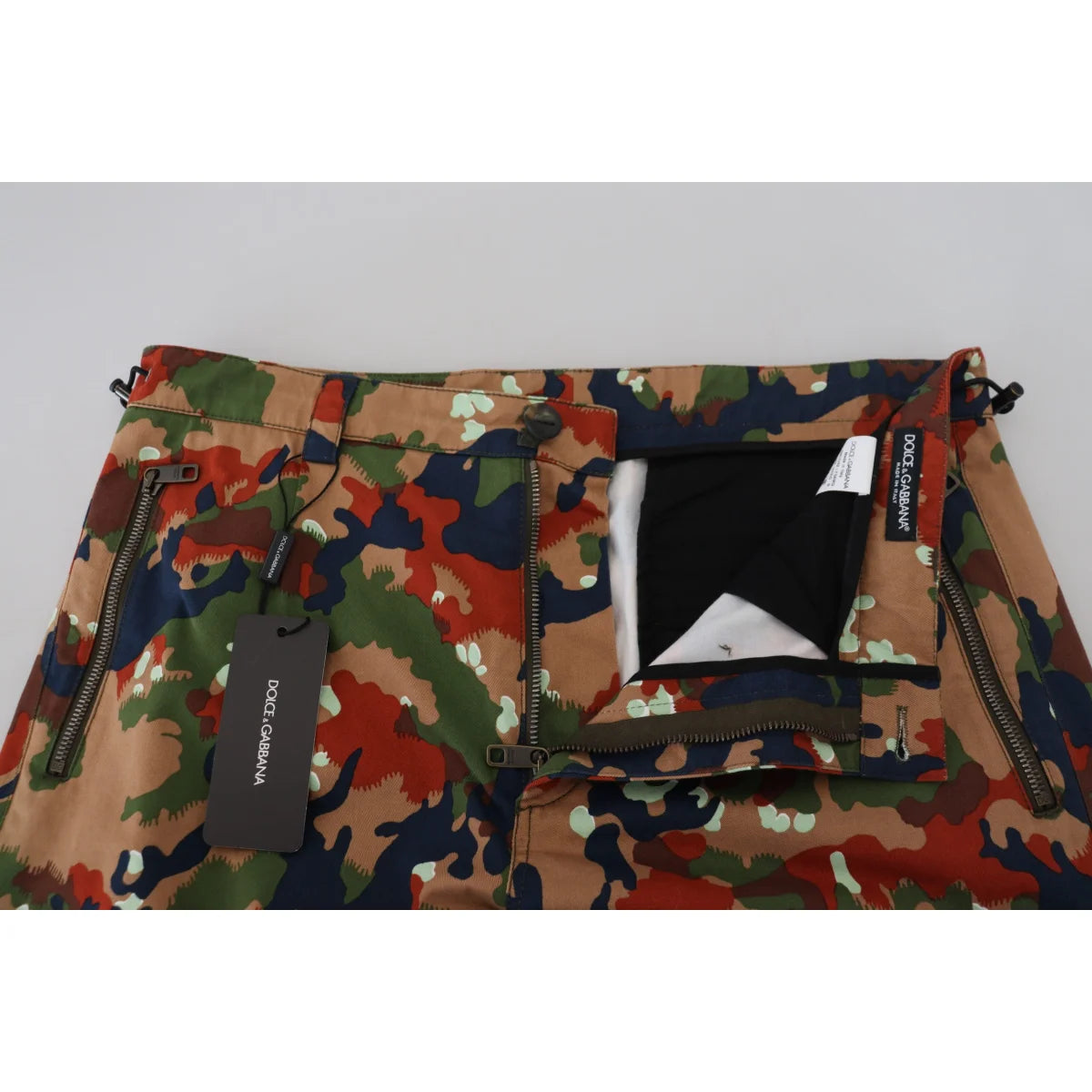 Dolce Gabbana Multicolor Cargo Shorts Chic Vibrant Streetwear &