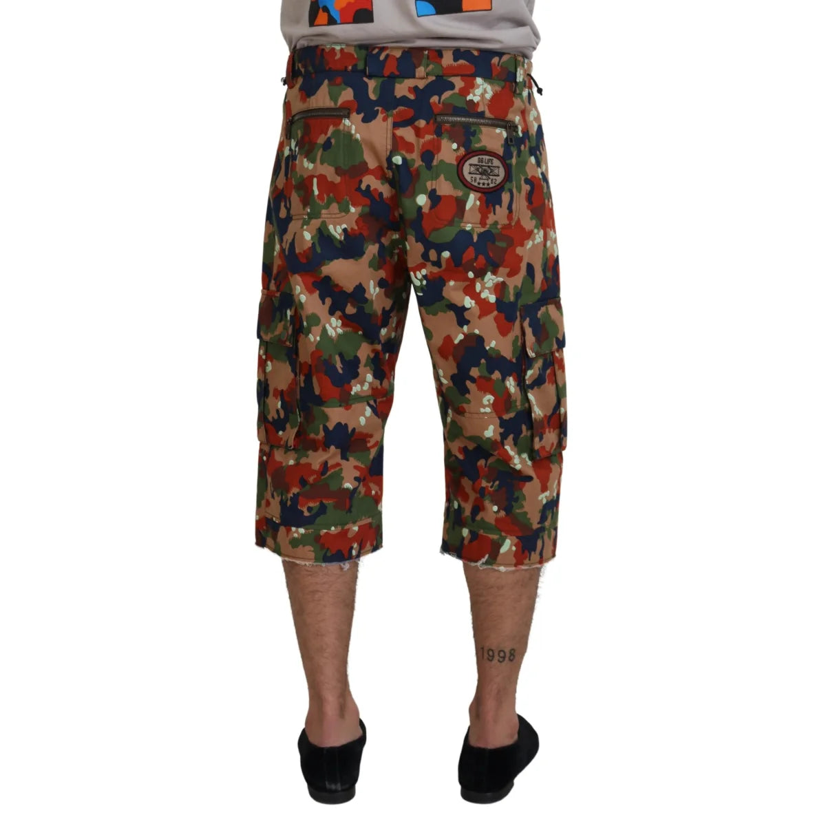 Dolce Gabbana Multicolor Cargo Shorts Chic Vibrant Streetwear &