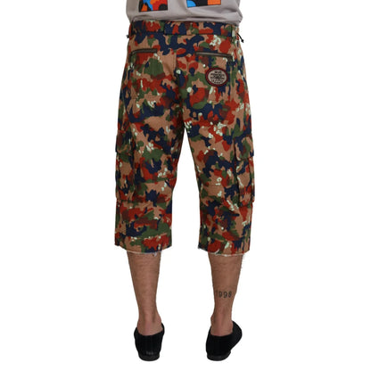 Dolce Gabbana Multicolor Cargo Shorts Chic Vibrant Streetwear &