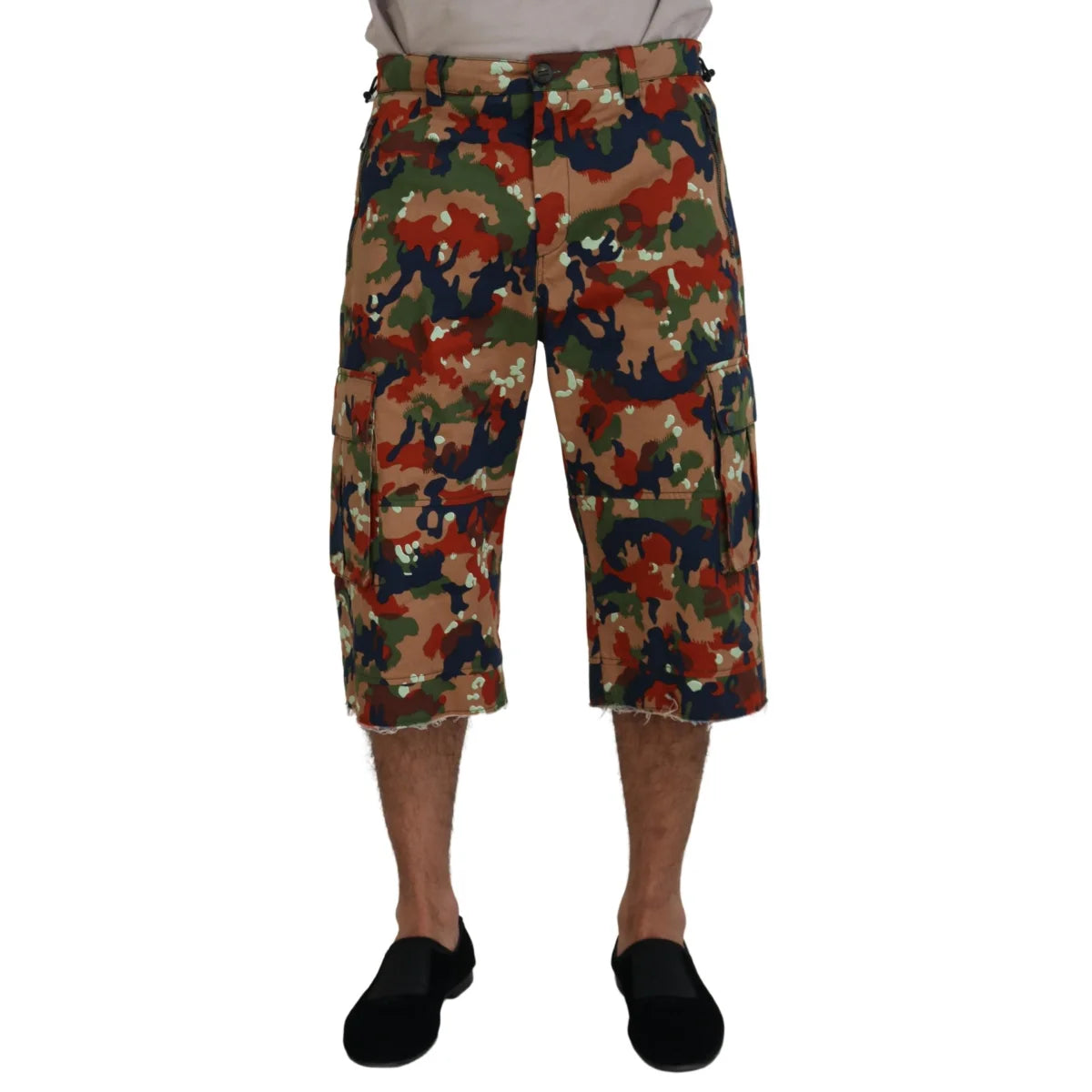 Dolce Gabbana Multicolor Cargo Shorts Chic Vibrant Streetwear &