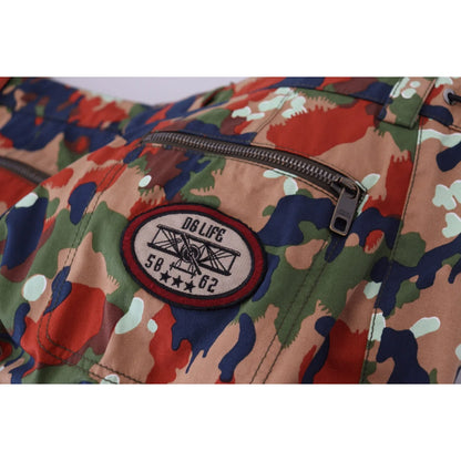 Dolce Gabbana Multicolor Cargo Shorts Chic Vibrant Streetwear &