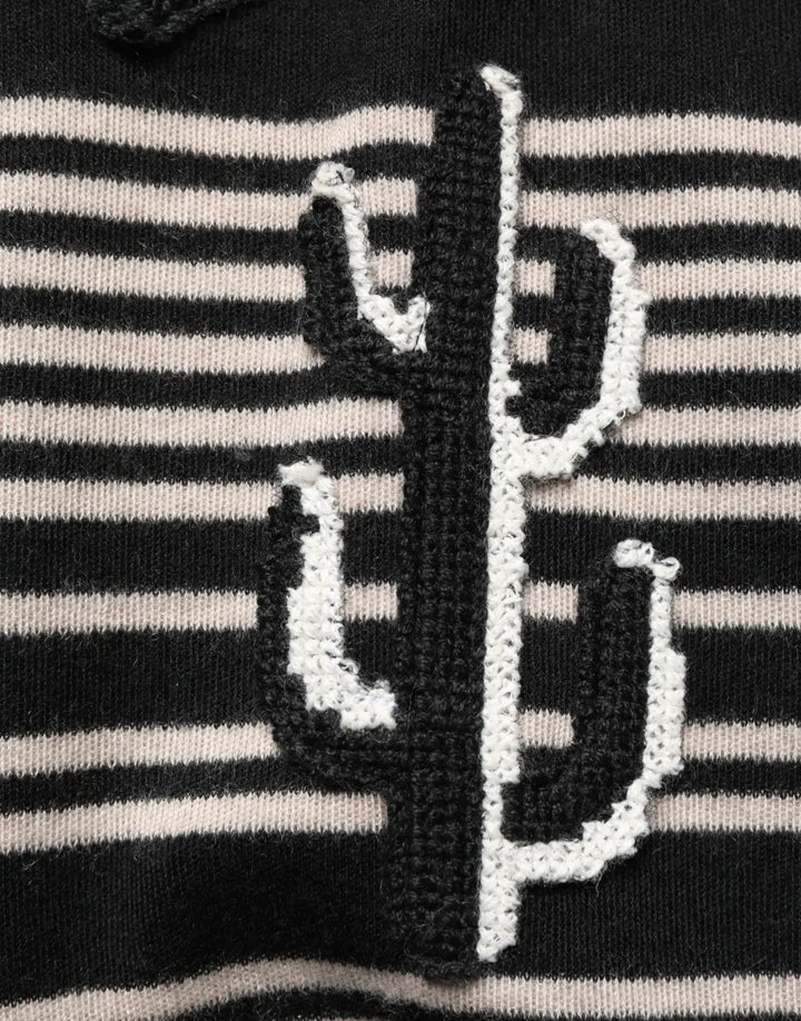 Dolce &amp; Gabbana Multicolor Cashmere Striped CrewNeck Sweater