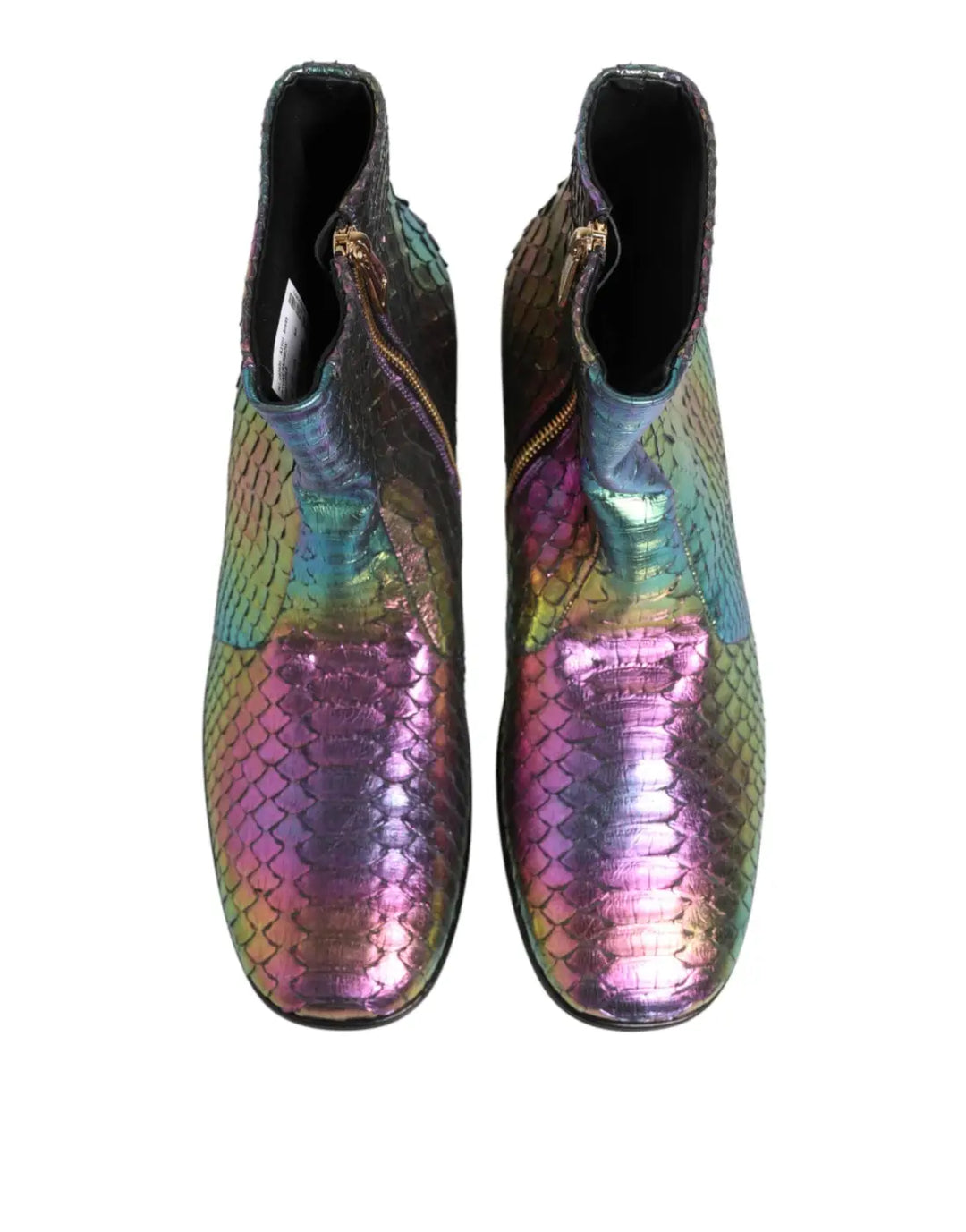 Dolce &amp; Gabbana Multicolor Chelsea Short Ankle Boots Shoes