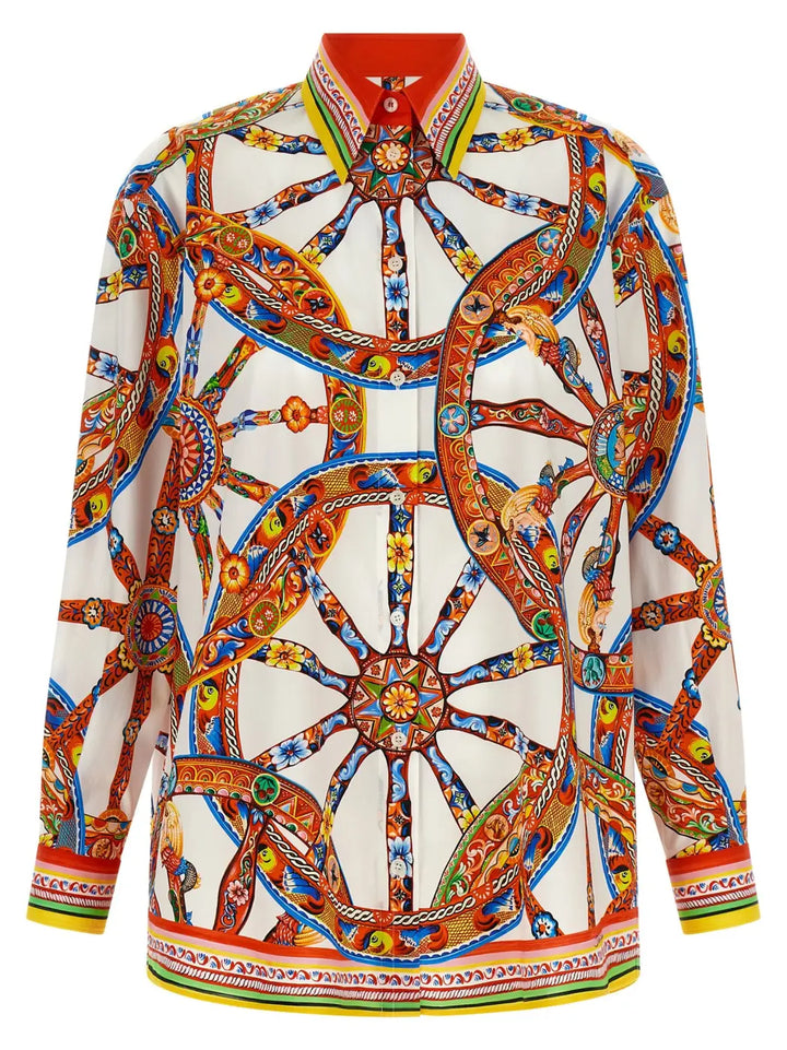 Dolce &amp; Gabbana Multicolor Cotton Blouse