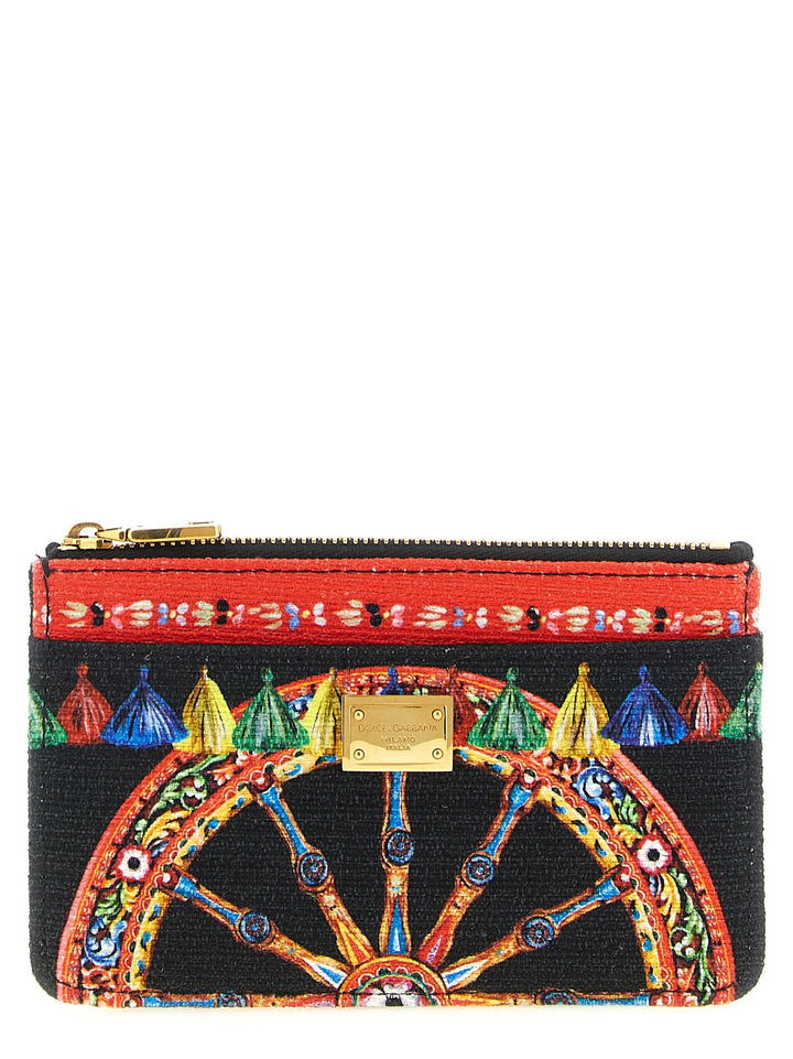 Dolce &amp; Gabbana Multicolor Cotton Cardholder