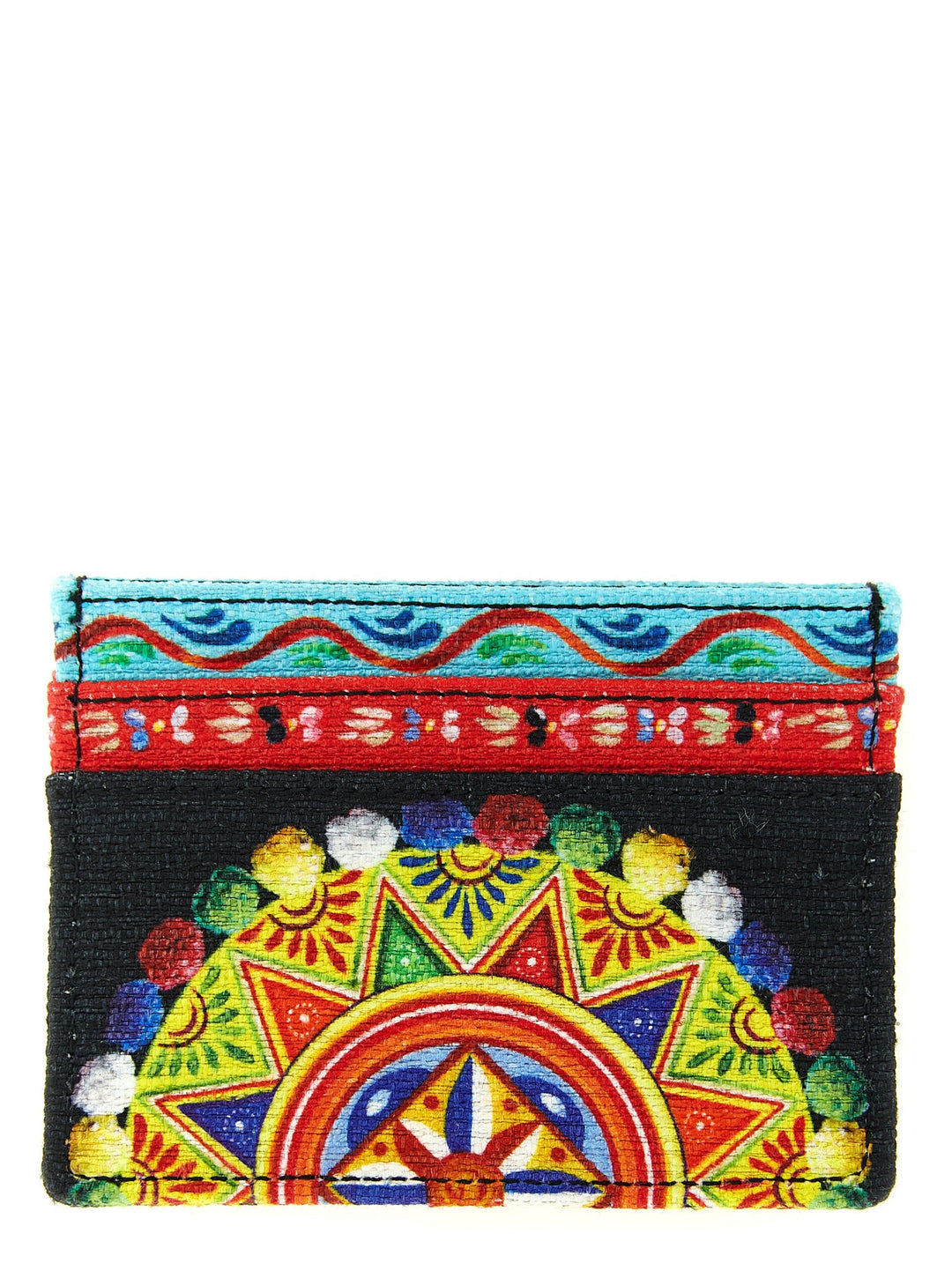 Dolce &amp; Gabbana Multicolor Cotton Cardholder