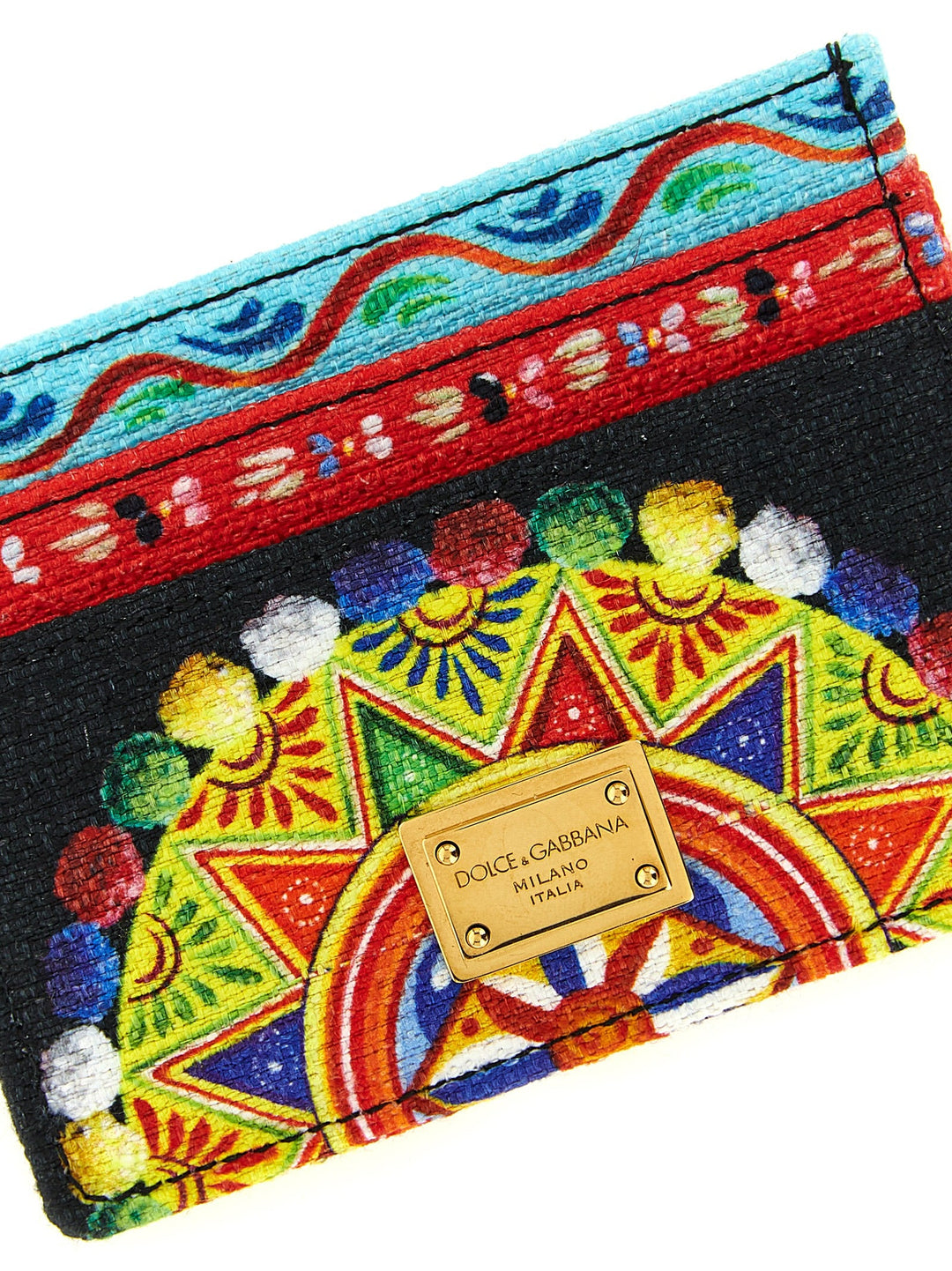Dolce &amp; Gabbana Multicolor Cotton Cardholder