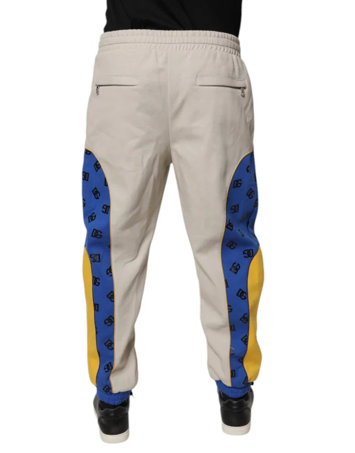 Dolce &amp; Gabbana Multicolor Cotton DG Jogger Sweatpants Pants