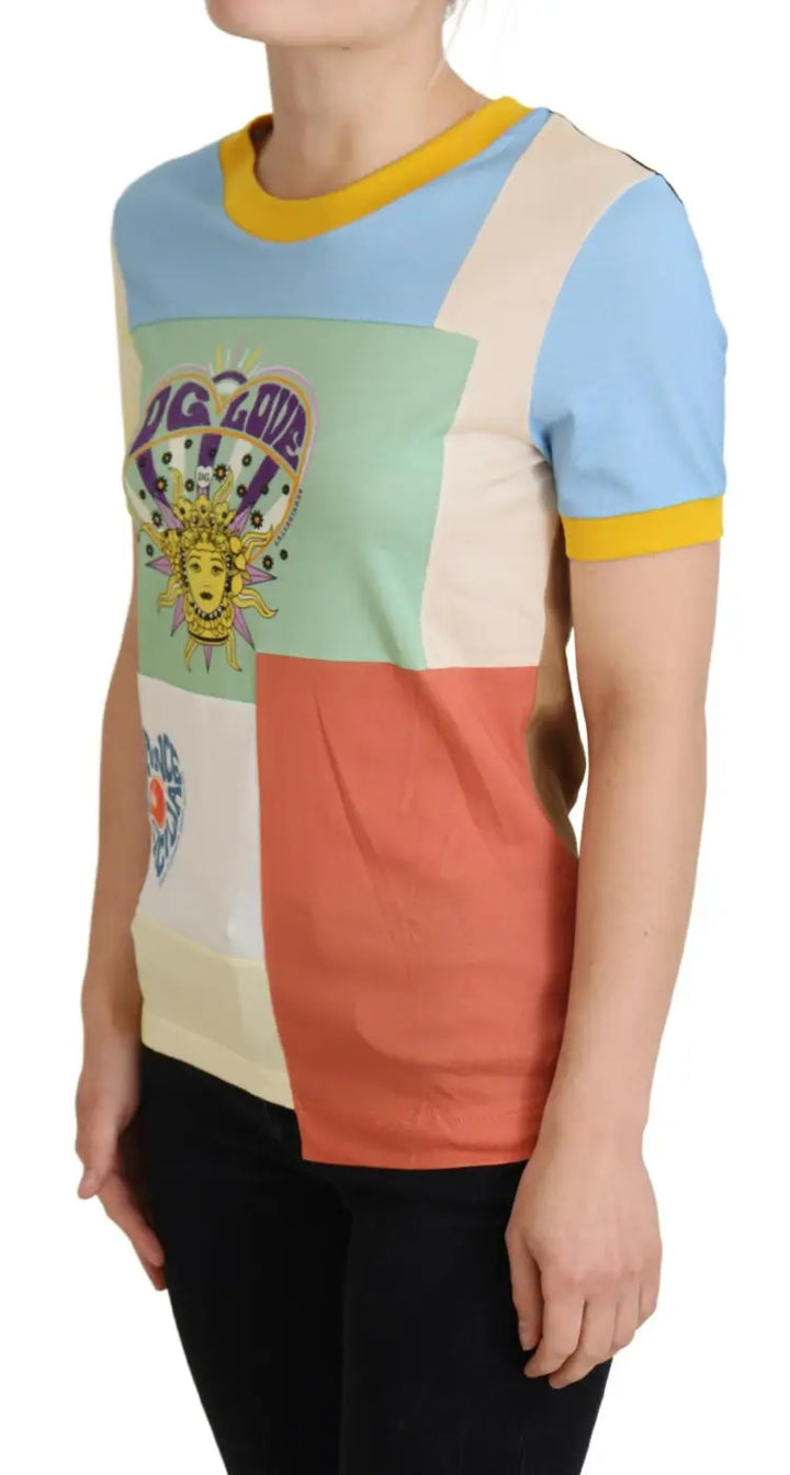 Dolce &amp; Gabbana Multicolor Cotton DG Love Patchwork