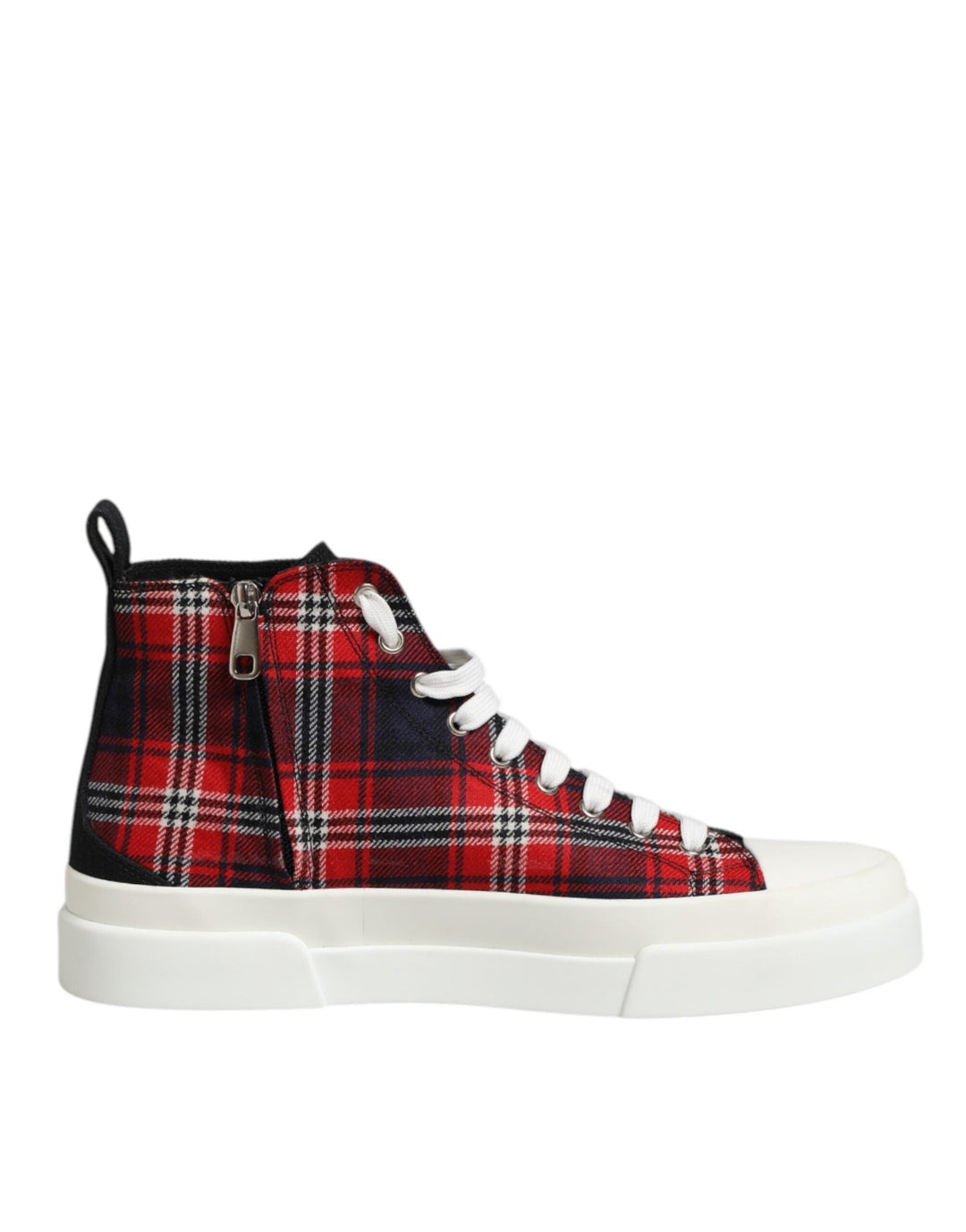 Dolce &amp; Gabbana Multicolor Cotton High Top Men Sneakers Shoes