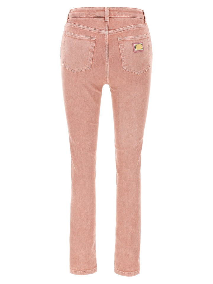 Dolce &amp; Gabbana Multicolor Cotton High-waisted Jean