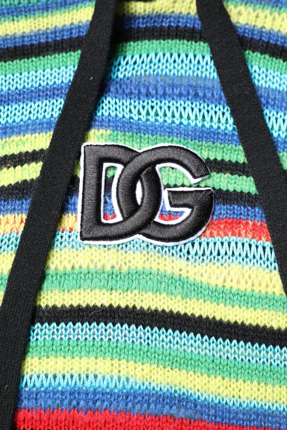 Dolce &amp; Gabbana Multicolor Cotton Hooded Pullover Sweater
