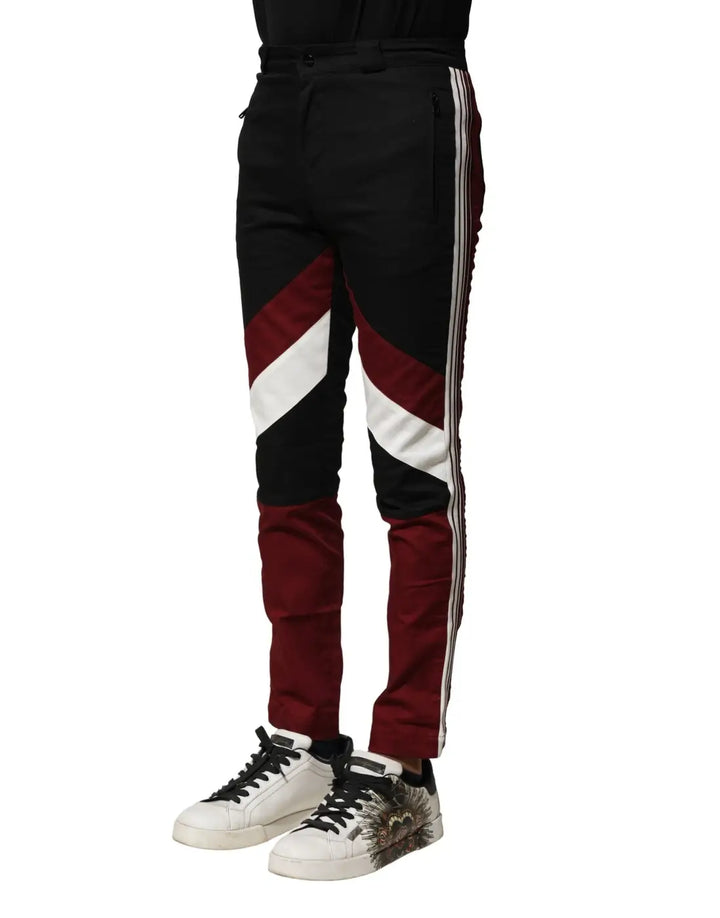 Dolce &amp; Gabbana Multicolor Cotton Jogger Men Pants