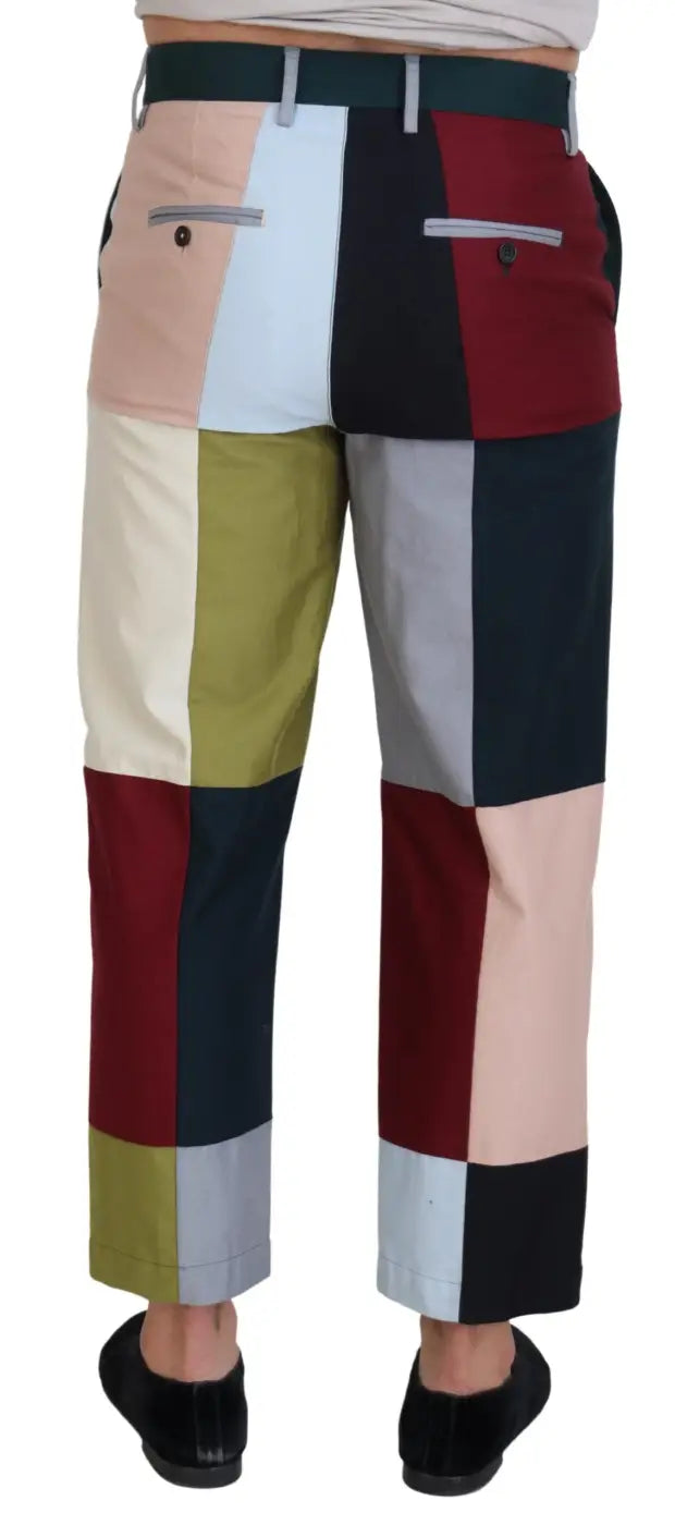 Dolce &amp; Gabbana Multicolor Cotton Patchwork Pants