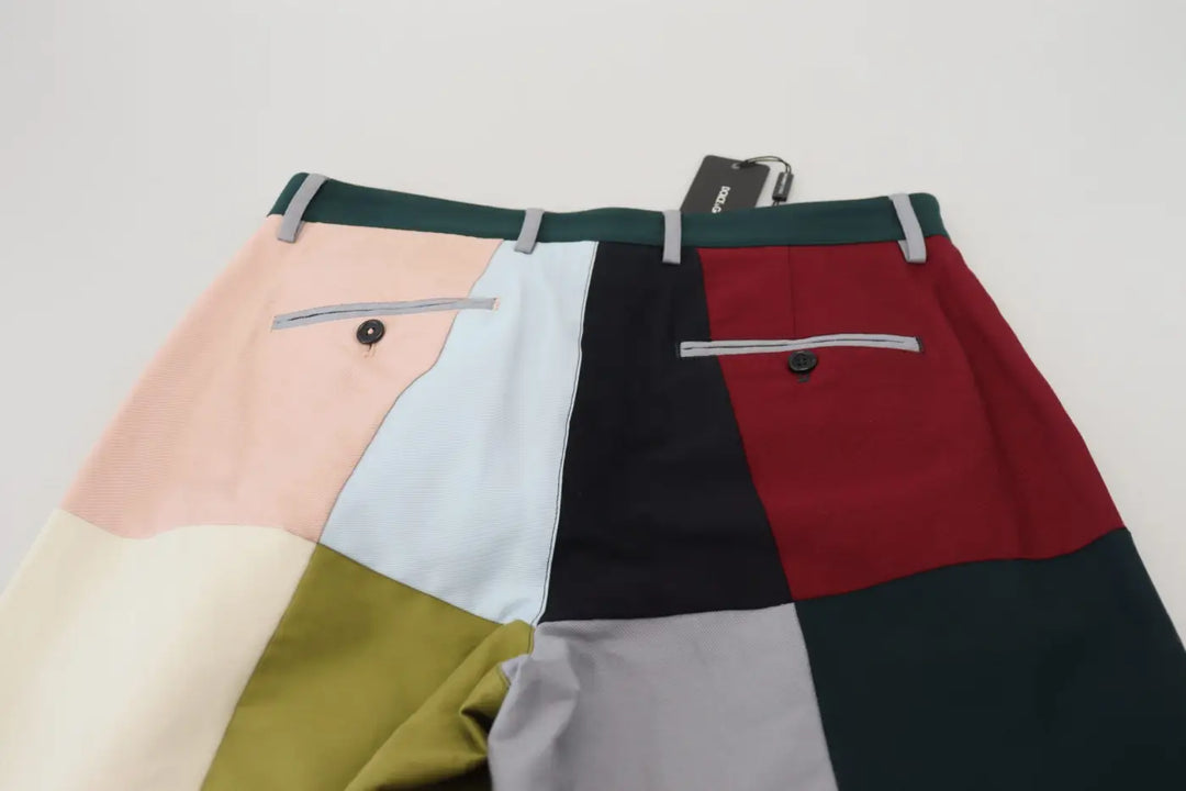 Dolce &amp; Gabbana Multicolor Cotton Patchwork Pants