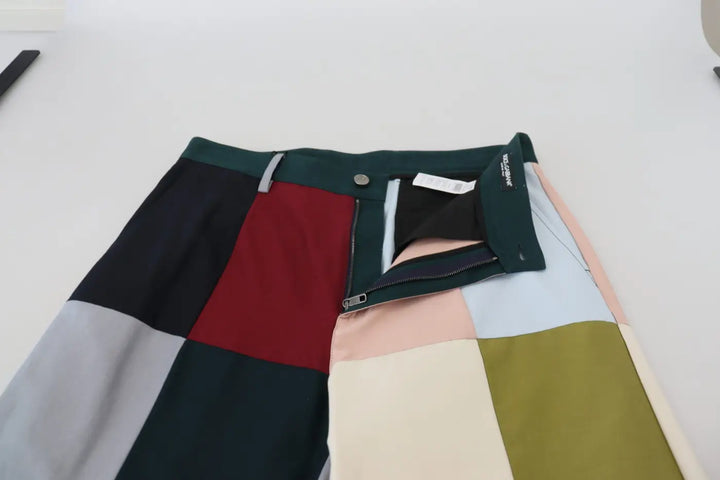 Dolce &amp; Gabbana Multicolor Cotton Patchwork Pants