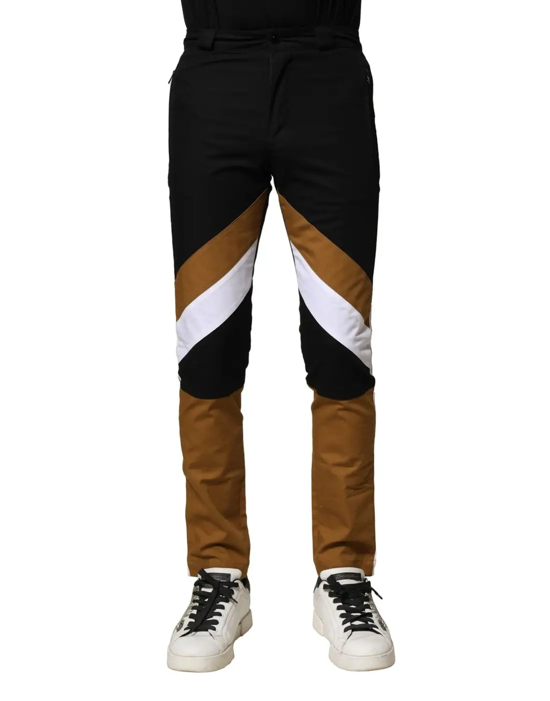 Dolce &amp; Gabbana Multicolor Cotton Slim Fit Men Pants