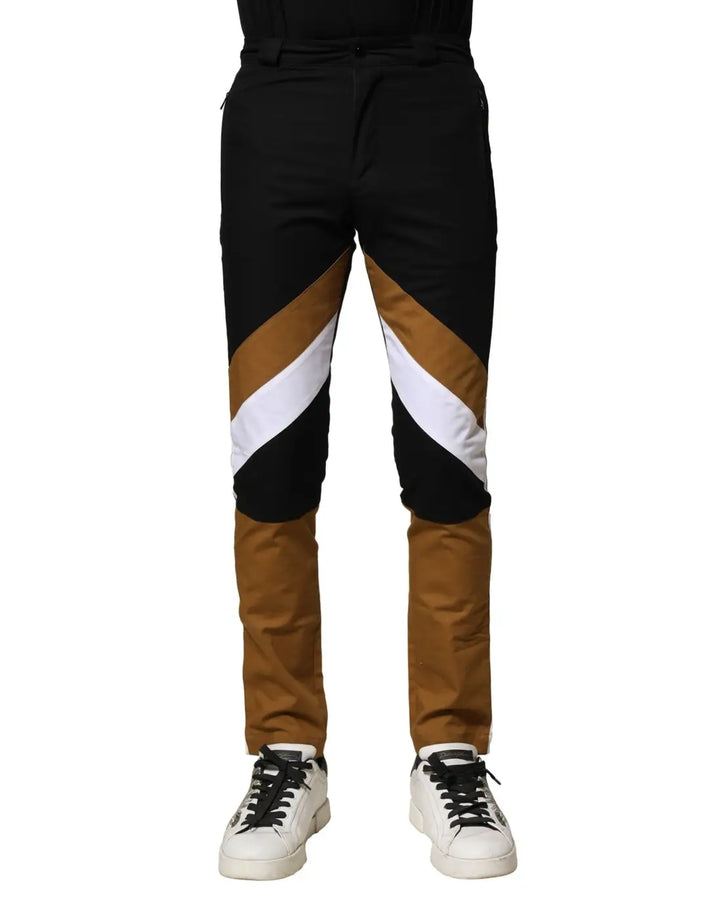 Dolce &amp; Gabbana Multicolor Cotton Slim Fit Men Pants