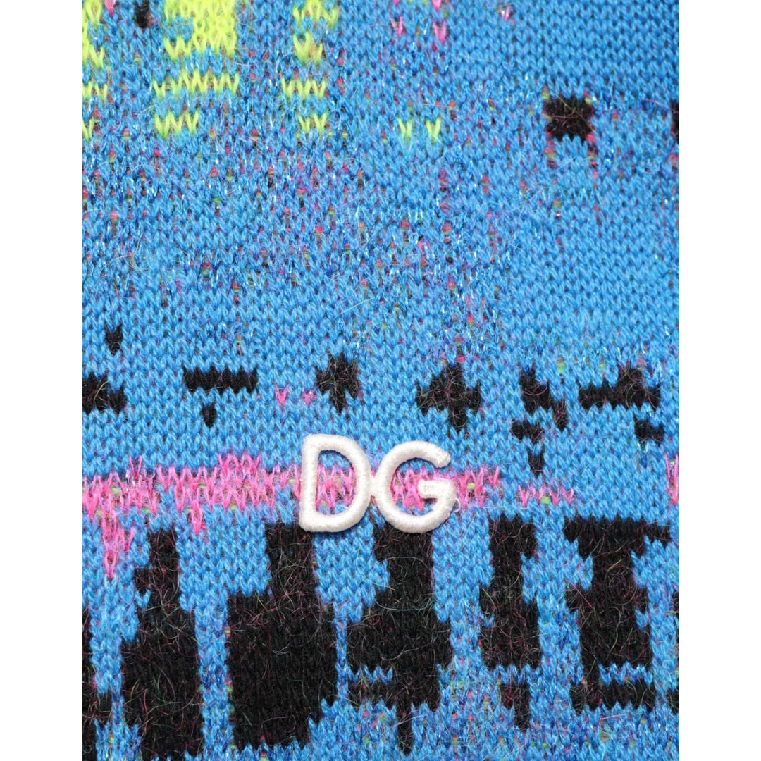 Dolce and Gabbana Multicolor Crew Neck Sweater for Men Urban Style &