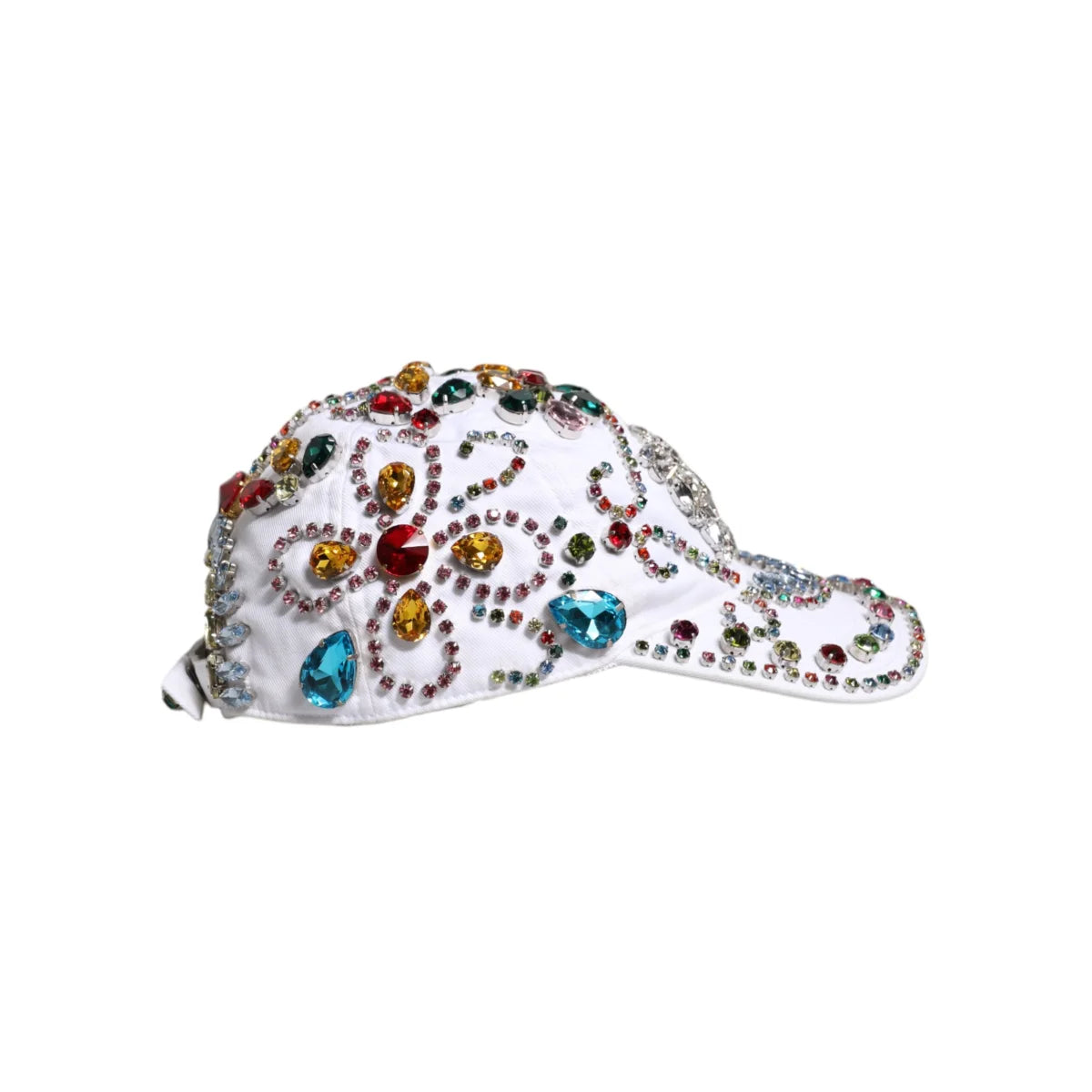 Dolce Gabbana Multicolor Crystal Baseball Cap for Men &