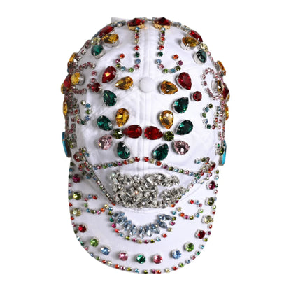 Dolce Gabbana Multicolor Crystal Baseball Cap for Men &