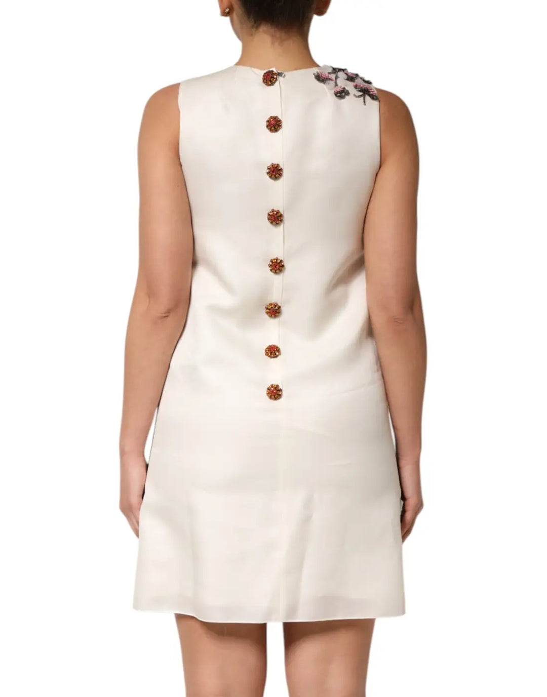 Dolce &amp; Gabbana Multicolor Crystal Embellished A-line Mini Dress